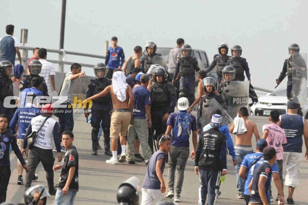 EN FOTOS: Así fue la balacera en las afueras del Nacional en el Motagua-Marathón