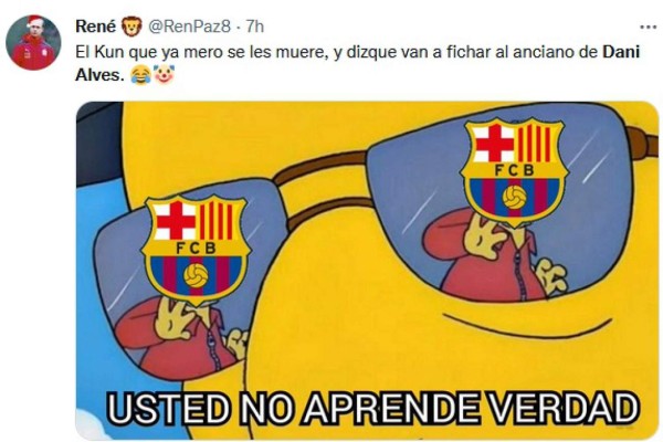 Dani Alves regresa al Barcelona y los memes destrozan al jugador brasileño por su edad