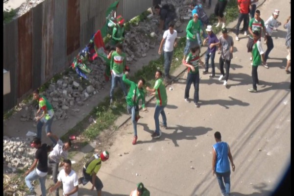 Así se vivió el terror en la guerra de pedradas entre barra de Real España y Marathón