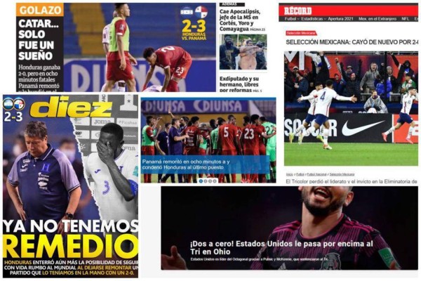 'Qatar solo fue un sueño': Las principales portadas en Concacaf tras la jornada 7 en la Eliminatoria