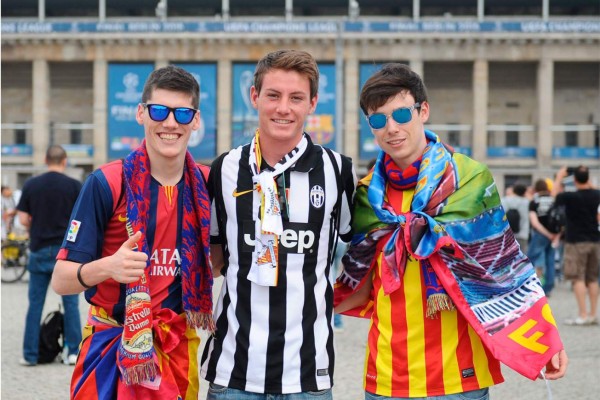 Las mejores fotos de los aficionados del Barcelona en Berlín
