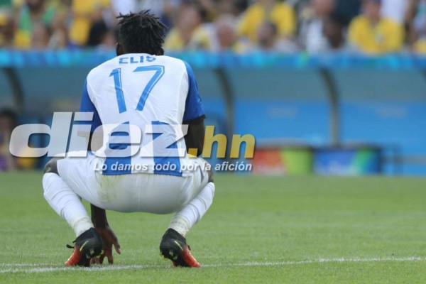 FOTOS: El lamento hondureño luego de la goleada ante Brasil en Río 2016