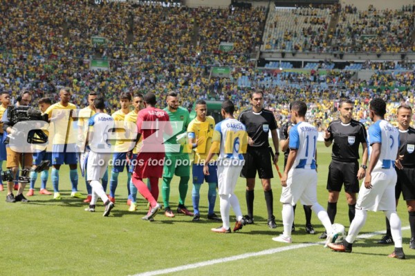 FOTOS: El lamento hondureño luego de la goleada ante Brasil en Río 2016