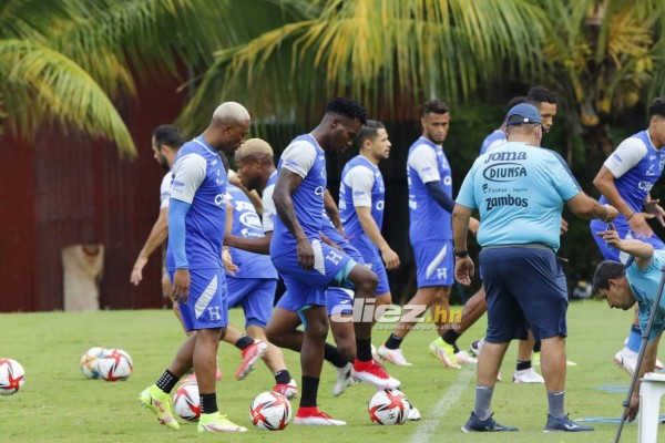 Los cariñitos de Edwín Rodríguez y las bromas de Deiby: el penúltimo entreno de Honduras con el combo completo