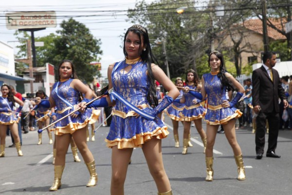 Las palillonas que se robaron las miradas en desfiles en San Pedro Sula