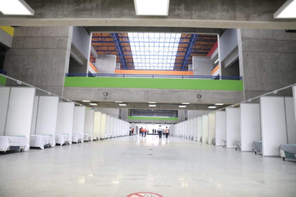 Polideportivo de la UNAH listo para recibir pacientes con coronavirus en Honduras