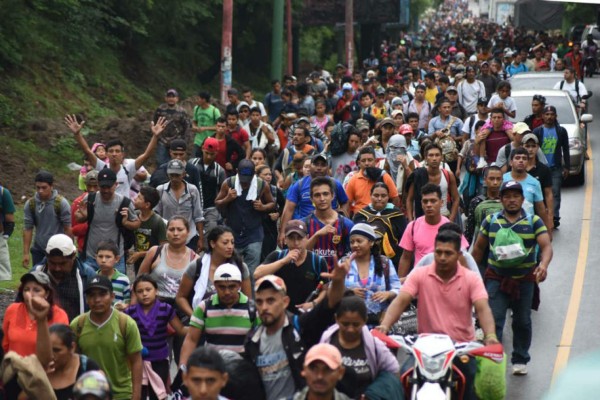 Así va la caravana de migrantes hondureños rumbo a Estados Unidos