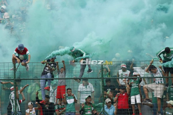 NO VISTE EN TV: Tapadón, vendajes y bronca entre aficionados del Marathón en el Yankel