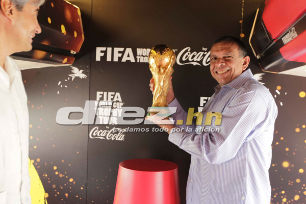 La Copa del Mundo del mundial Brasil 2014 llegó a San Pedro Sula.