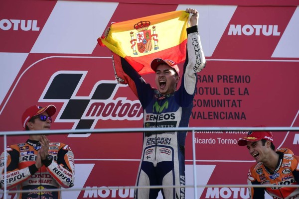 Jorge Lorenzo gana su tercer título de MotoGP