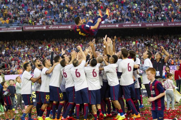 La celebración del Barcelona en el Camp Nou por su nuevo título