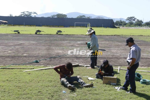 ¡Daño total en el engramillado! Así luce el estadio de Parrillas One tras ser azotado por dos huracanes