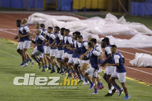 Risas y pelones: El último entrenamiento de Honduras antes de enfrentar a Trinidad y Tobago