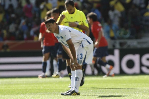 El 11 que utilizó Honduras en el amistoso con Bielorrusia en 2010 previo al Mundial de Sudáfrica