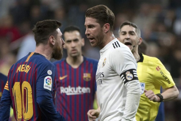 En fotos: ¡La rabieta de Messi con Sergio Ramos en el clásico!
