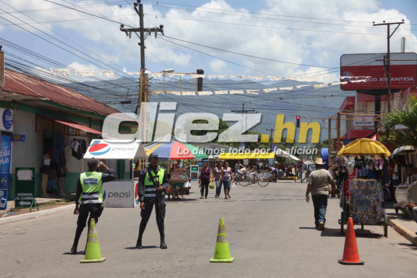 ambiente festivo en Olanchito