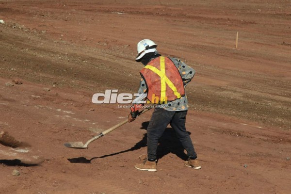 En fotos: El mini estadio que Fenafuth está construyendo en Tegucigalpa