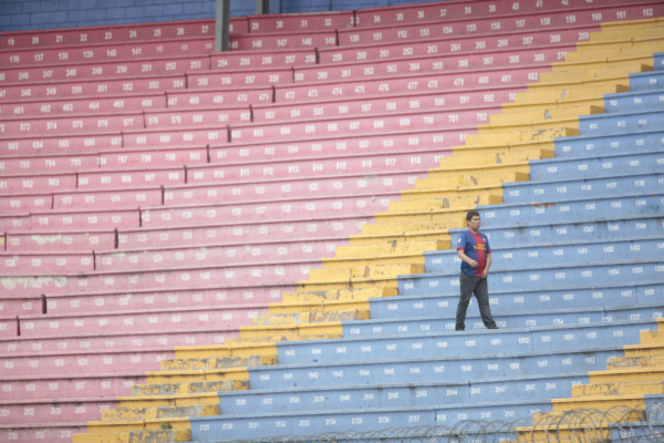 Ambiente en el partido Motagua-Marathón