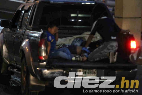 EN FOTOS: Noche de terror en las afueras del Nacional tras derbi Motagua-Olimpia