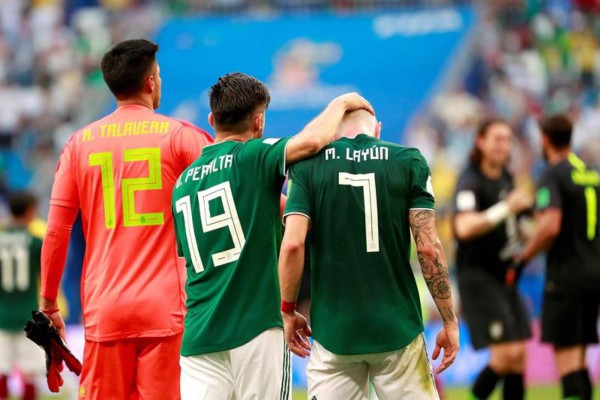 Las desgarradoras fotos de jugadores de México tras eliminación en Rusia 2018