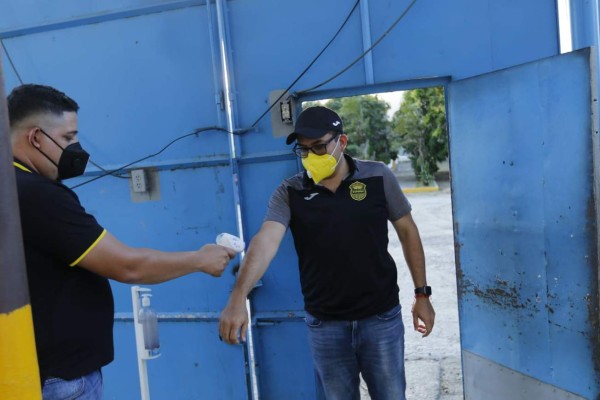 Real España - Olimpia: Las fotos de un estadio vacío y con un protocolo de bioseguridad bien montado