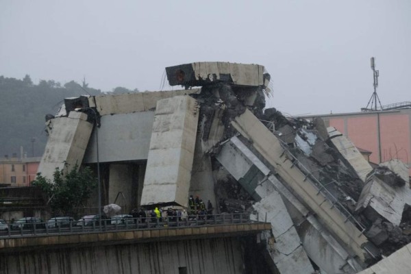 EN FOTOS: Así quedó el puente que se derrumbó en Génova, Italia