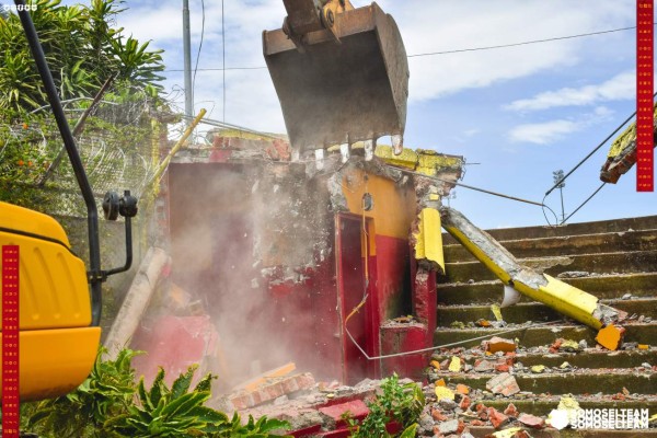 Herediano demuele el vetusto Eladio Rosabal Cordero y comienza el sueño de su nuevo estadio