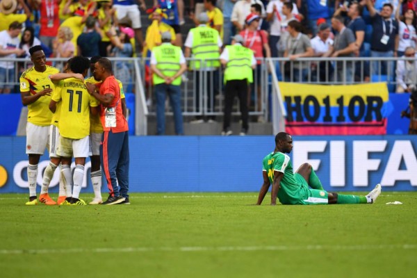 NO VISTE EN TV: ¿Y James Rodríguez? El festejo de Colombia y las lágrimas de Senegal