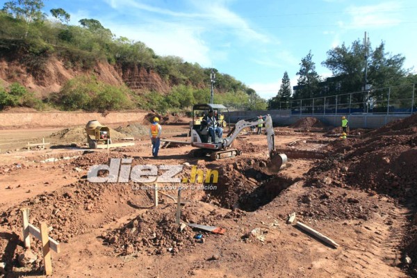 En fotos: El mini estadio que Fenafuth está construyendo en Tegucigalpa