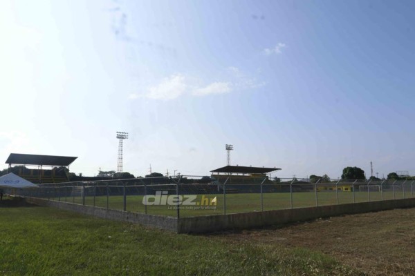 Las imágenes del estadio Humberto Micheletti de El Progreso tras el devastador paso de Eta