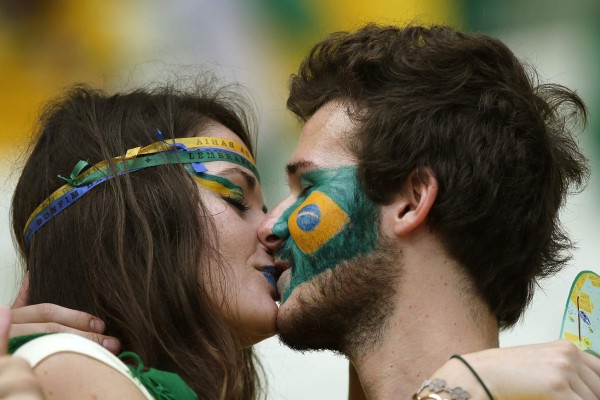 Brasil también es el mundial de los besos