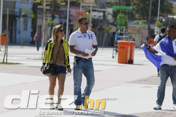 Así se vive el ambiente previo al juego Honduras vs Argelia