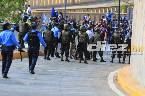 No se vio por TV: El bonito gesto del Olimpia y la policía hizo el mejor partido