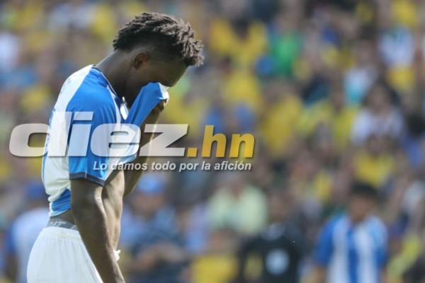 FOTOS: El lamento hondureño luego de la goleada ante Brasil en Río 2016