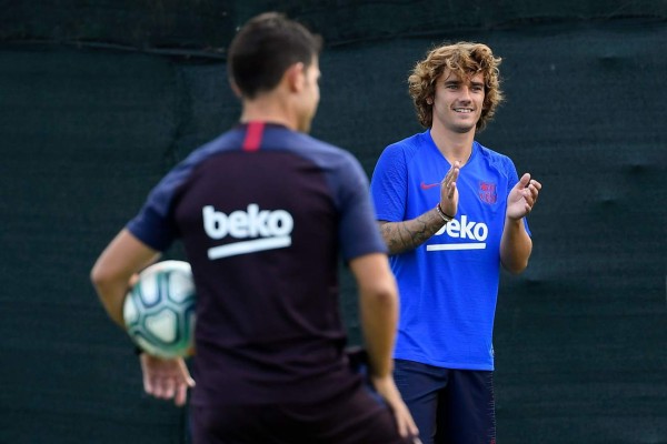 Griezmann, pura risa: Así fue el primer entrenamiento del Barcelona con sus fichajes