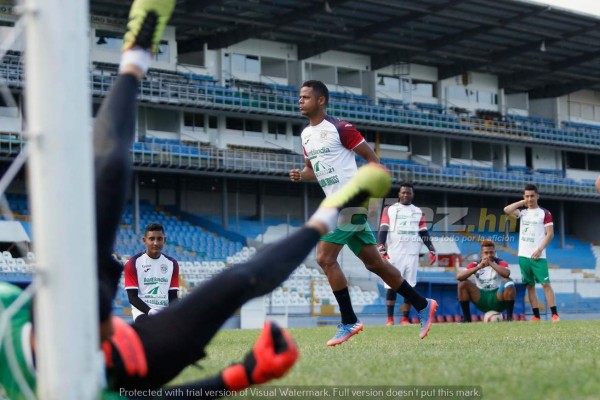 FOTOS: Marathón entrenó hasta cómo celebrar sus goles ante Real España