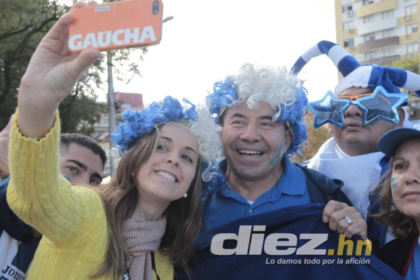 Así se vive el ambiente previo al juego Honduras vs Francia.