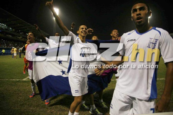 ¡La celebración de la Sub 17 de Honduras al clasificar al Mundial!