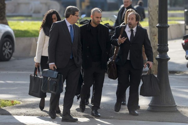 Momentos en que Mascherano se enfrentó a la justicia en Barcelona