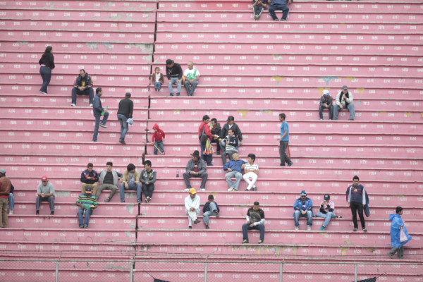 Ambiente en el partido Motagua-Marathón