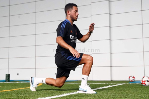 '¿Eres tú?': Hazard genera expectativa por su peso y los cracks que volvieron al nuevo entrenamiento del Real Madrid