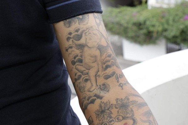 Arnold Peralta se inspiró en el exmadridista 'Guti' para hacerse tatuajes