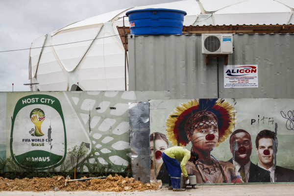simulacro de medidas de seguridad antes de la Copa Mundial
