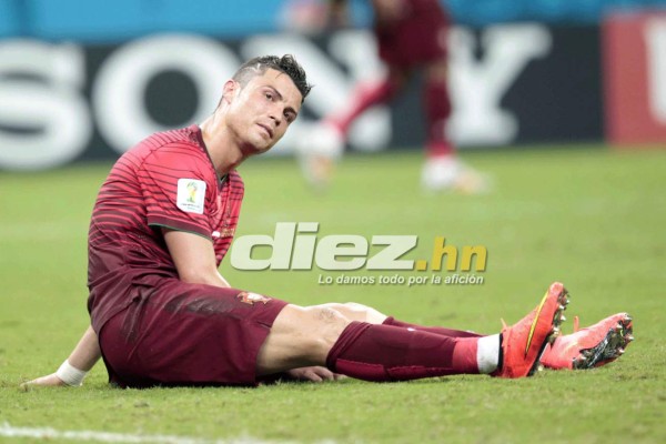 Cristiano Ronaldo sólo pudo mostrar su nuevo look ante Estados Unidos