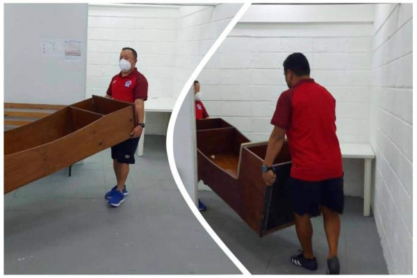 ¿Qué pasó con el vestuario de local del Olimpia durante el juego ante Marathón en el Olímpico?