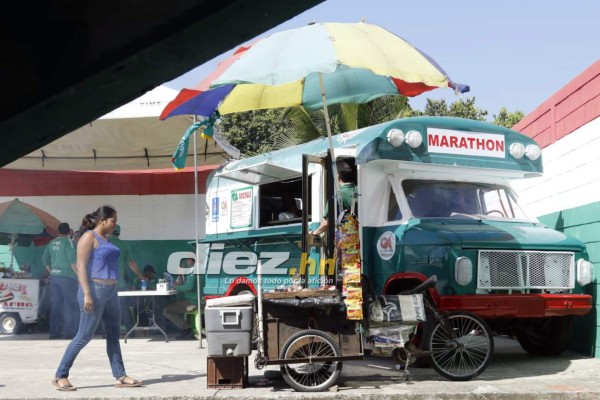 El monstruomóvil de Marathón, convertido en food truck en el Yankel Rosenthal
