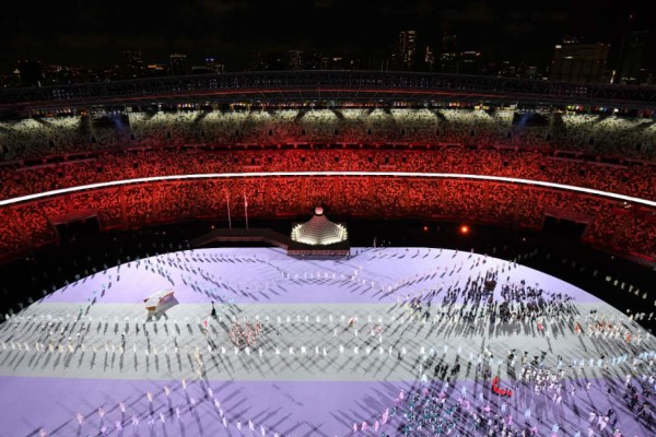 Con la delegación de Honduras: Las imágenes de la inauguración de los Juegos Olímpicos de Tokio 2021