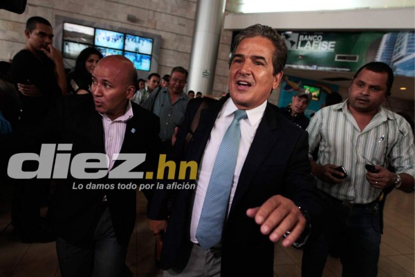 La llegada de Jorge Luis Pinto a Honduras .