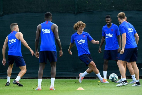 Griezmann, pura risa: Así fue el primer entrenamiento del Barcelona con sus fichajes