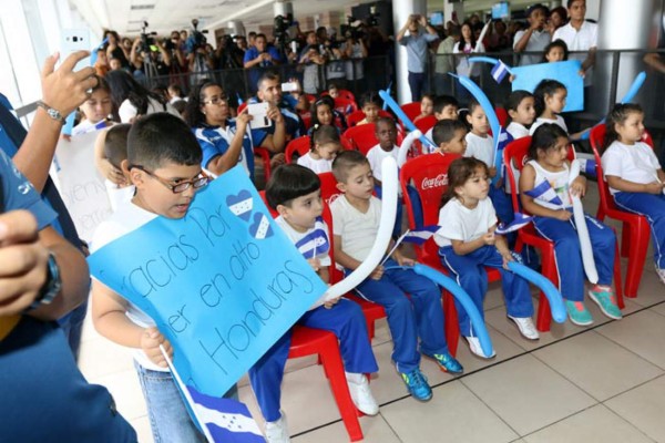 El recibimiento a la Selección de Honduras tras participar en Río 2016